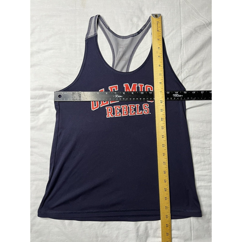 Champion Tank Top Shirt Women's Blue Ole Mis Rebels Vapor Sleeveless - Picture 4 of 6